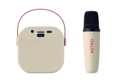 Logo trade ärikingituse pilt: Karaokekomplekt kõlari ja mikrofoniga